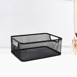 Maxbell Storage Basket Reusable Multiuse Desktop Storage Container for Kitchen Snack Large Black