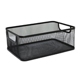 Maxbell Storage Basket Reusable Multiuse Desktop Storage Container for Kitchen Snack Large Black