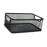 Maxbell Storage Basket Reusable Multiuse Desktop Storage Container for Kitchen Snack Large Black