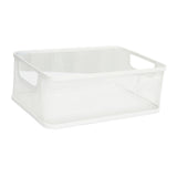 Maxbell Storage Basket Reusable Multiuse Desktop Storage Container for Kitchen Snack Small White