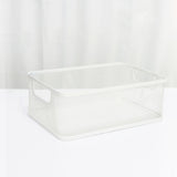 Maxbell Storage Basket Reusable Multiuse Desktop Storage Container for Kitchen Snack Small White