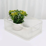 Maxbell Storage Basket Reusable Multiuse Desktop Storage Container for Kitchen Snack Small White
