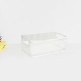 Maxbell Storage Basket Reusable Multiuse Desktop Storage Container for Kitchen Snack Small White