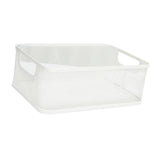 Maxbell Storage Basket Reusable Multiuse Desktop Storage Container for Kitchen Snack Large White