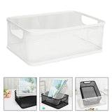 Maxbell Storage Basket Reusable Multiuse Desktop Storage Container for Kitchen Snack Large White