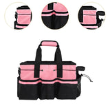 Maxbell Cleaning Organizer Handbag Portable Tote Tools Carrier Utility Pack Tool Bag Pink