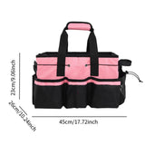 Maxbell Cleaning Organizer Handbag Portable Tote Tools Carrier Utility Pack Tool Bag Pink