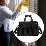 Maxbell Cleaning Organizer Handbag Portable Tote Tools Carrier Utility Pack Tool Bag Black