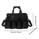 Maxbell Cleaning Organizer Handbag Portable Tote Tools Carrier Utility Pack Tool Bag Black