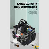 Maxbell Cleaning Organizer Handbag Portable Tote Tools Carrier Utility Pack Tool Bag Gray