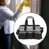 Maxbell Cleaning Organizer Handbag Portable Tote Tools Carrier Utility Pack Tool Bag Gray