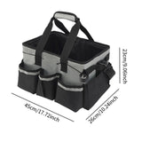 Maxbell Cleaning Organizer Handbag Portable Tote Tools Carrier Utility Pack Tool Bag Gray