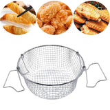 Maxbell Stainless Steel Frying Basket Cooking Strainer Basket for Home Chefs Kitchen L