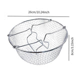 Maxbell Stainless Steel Frying Basket Cooking Strainer Basket for Home Chefs Kitchen L