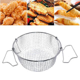 Maxbell Stainless Steel Frying Basket Cooking Strainer Basket for Home Chefs Kitchen XL