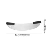 Maxbell Pizza Cutter Rocker Blade with Handle Mezzaluna Knife for Baking Accessories
