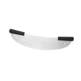 Maxbell Pizza Cutter Rocker Blade with Handle Mezzaluna Knife for Baking Accessories