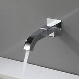 Maxbell Sink Tap Modern Square Wall Mounted Basin Tap for Commercial Bathtub Kitchen plating Side opening