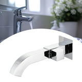 Maxbell Sink Tap Modern Square Wall Mounted Basin Tap for Commercial Bathtub Kitchen plating Side opening