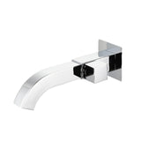 Maxbell Sink Tap Modern Square Wall Mounted Basin Tap for Commercial Bathtub Kitchen plating Side opening