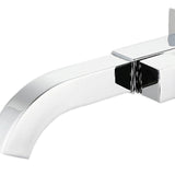 Maxbell Sink Tap Modern Square Wall Mounted Basin Tap for Commercial Bathtub Kitchen plating Side opening