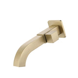 Maxbell Sink Tap Modern Square Wall Mounted Basin Tap for Commercial Bathtub Kitchen gold Side opening
