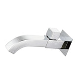 Maxbell Sink Tap Modern Square Wall Mounted Basin Tap for Commercial Bathtub Kitchen plating upper open