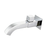 Maxbell Sink Tap Modern Square Wall Mounted Basin Tap for Commercial Bathtub Kitchen plating upper open