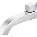 Maxbell Sink Tap Modern Square Wall Mounted Basin Tap for Commercial Bathtub Kitchen plating upper open