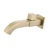 Maxbell Sink Tap Modern Square Wall Mounted Basin Tap for Commercial Bathtub Kitchen gold  upper open