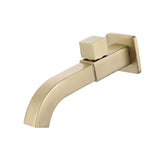 Maxbell Sink Tap Modern Square Wall Mounted Basin Tap for Commercial Bathtub Kitchen gold  upper open