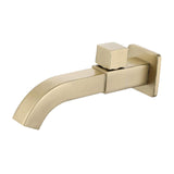 Maxbell Sink Tap Modern Square Wall Mounted Basin Tap for Commercial Bathtub Kitchen gold  upper open