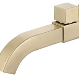 Maxbell Sink Tap Modern Square Wall Mounted Basin Tap for Commercial Bathtub Kitchen gold  upper open