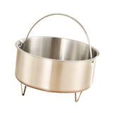 Maxbell Food Steamer with Handle Vegetable Steamer Basket for Bun Chicken Vegetables 13.8cmx8cm with Support