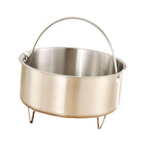 Maxbell Food Steamer with Handle Vegetable Steamer Basket for Bun Chicken Vegetables 14.6cmx8cm with Support