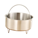 Maxbell Food Steamer with Handle Vegetable Steamer Basket for Bun Chicken Vegetables 14.6cmx8cm with Support