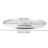 Maxbell Universal Pans Pots Lid Large Kitchen Supplies Cast Iron Skillet Lid Pot Lid 32cm