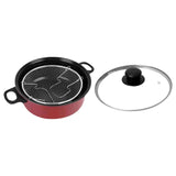 Maxbell Deep Fryer Nonstick Japanese Frying Pot for Kitchen French Fries Dining Room