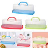 Maxbell Rectangular Bread Box Loaf Cake Storage Container for Baby Shower DIY Baking Blue