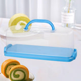 Maxbell Rectangular Bread Box Loaf Cake Storage Container for Baby Shower DIY Baking Blue