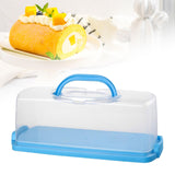 Maxbell Rectangular Bread Box Loaf Cake Storage Container for Baby Shower DIY Baking Blue
