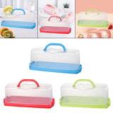 Maxbell Rectangular Bread Box Loaf Cake Storage Container for Baby Shower DIY Baking Blue