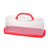 Maxbell Rectangular Bread Box Loaf Cake Storage Container for Baby Shower DIY Baking Red
