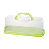Maxbell Rectangular Bread Box Loaf Cake Storage Container for Baby Shower DIY Baking Green