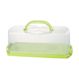 Maxbell Rectangular Bread Box Loaf Cake Storage Container for Baby Shower DIY Baking Green