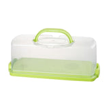 Maxbell Rectangular Bread Box Loaf Cake Storage Container for Baby Shower DIY Baking Green