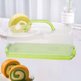 Maxbell Rectangular Bread Box Loaf Cake Storage Container for Baby Shower DIY Baking Green