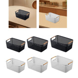 Maxbell Storage Basket Decor Multipurpose Sundries Basket for Kitchen Bathroom Snack S Gray
