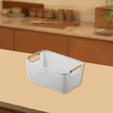 Maxbell Storage Basket Decor Multipurpose Sundries Basket for Kitchen Bathroom Snack S Gray
