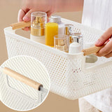 Maxbell Storage Basket Decor Multipurpose Sundries Basket for Kitchen Bathroom Snack S Gray